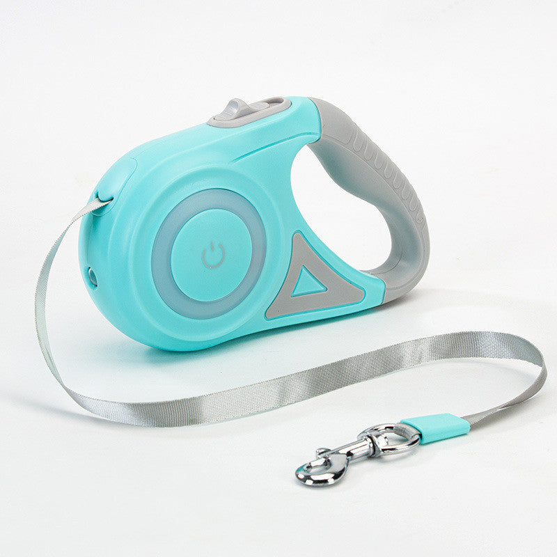 Dog Leash Retractable Leash And Dog Collar Spotlight Automatic Traction Rope