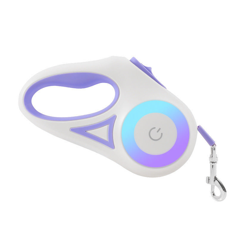 Dog Leash Retractable Leash And Dog Collar Spotlight Automatic Traction Rope