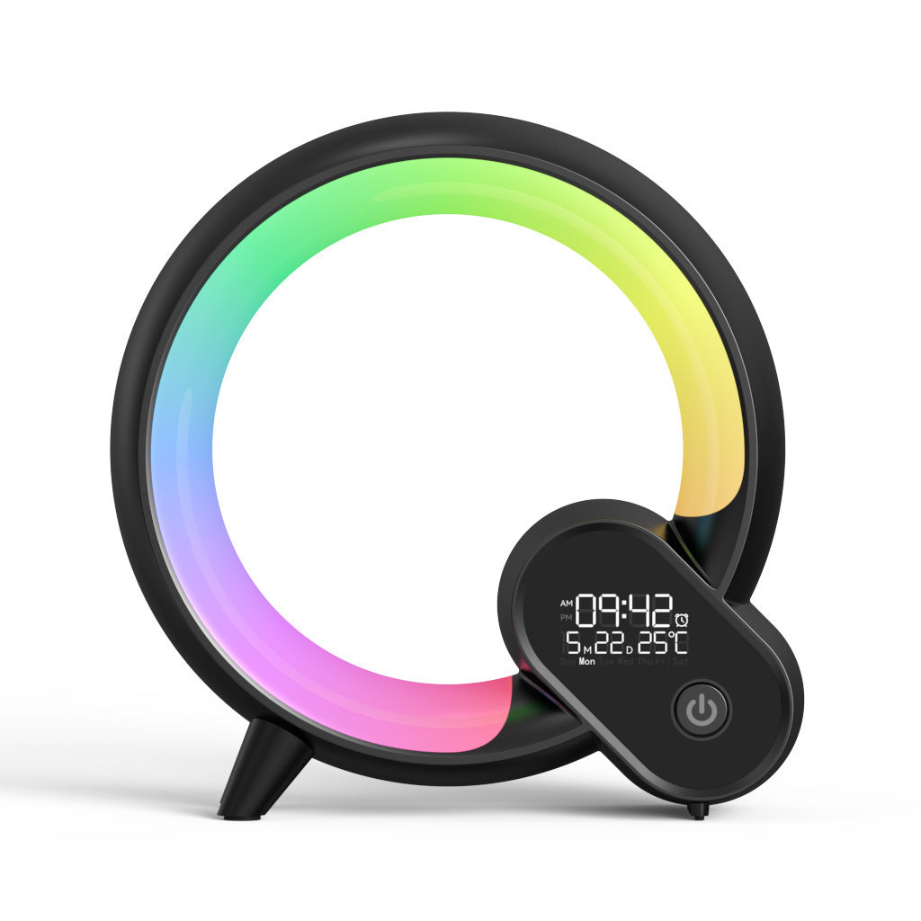 Creative Q Light Analog Sunrise Digital Display Alarm Clock Bluetooth Audio Intelligent