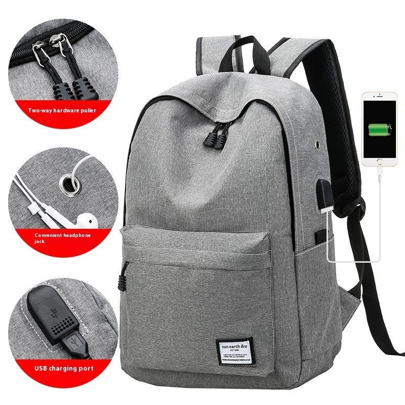 Large Capacity Men's And Women's Korean-style backpack