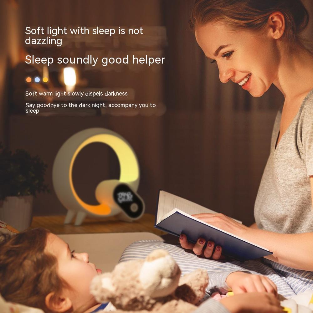 Creative Q Light Analog Sunrise Digital Display Alarm Clock Bluetooth Audio Intelligent