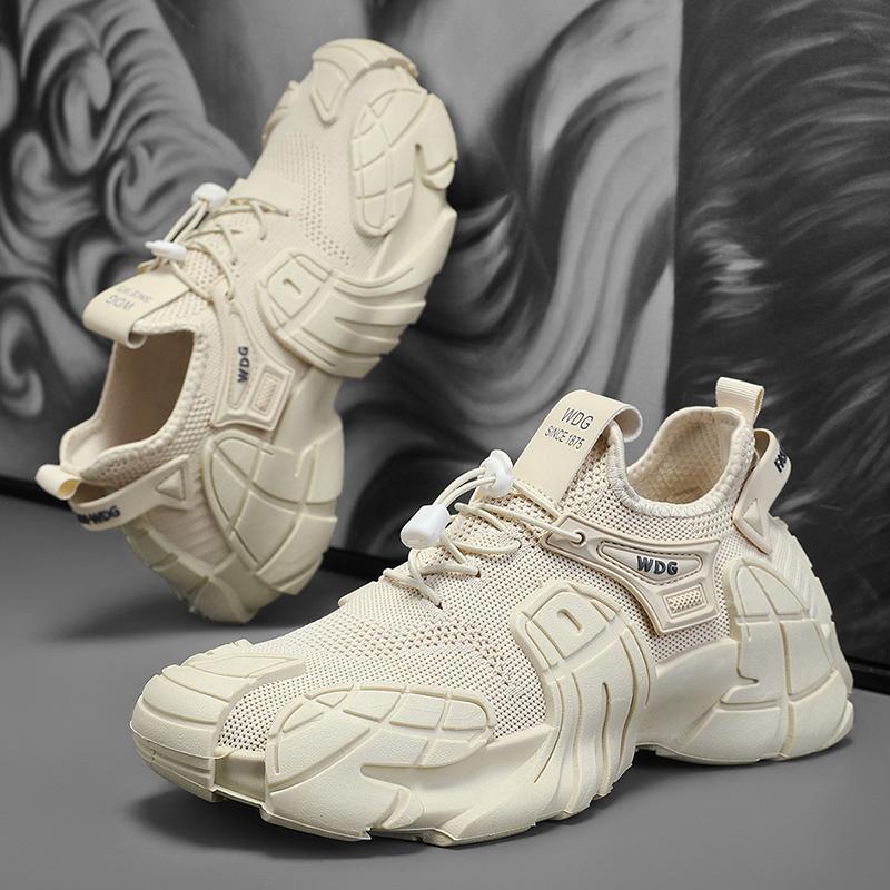 Fly Woven Mesh Breathable Sports Men Trendy Shoes
