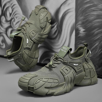 Fly Woven Mesh Breathable Sports Men Trendy Shoes