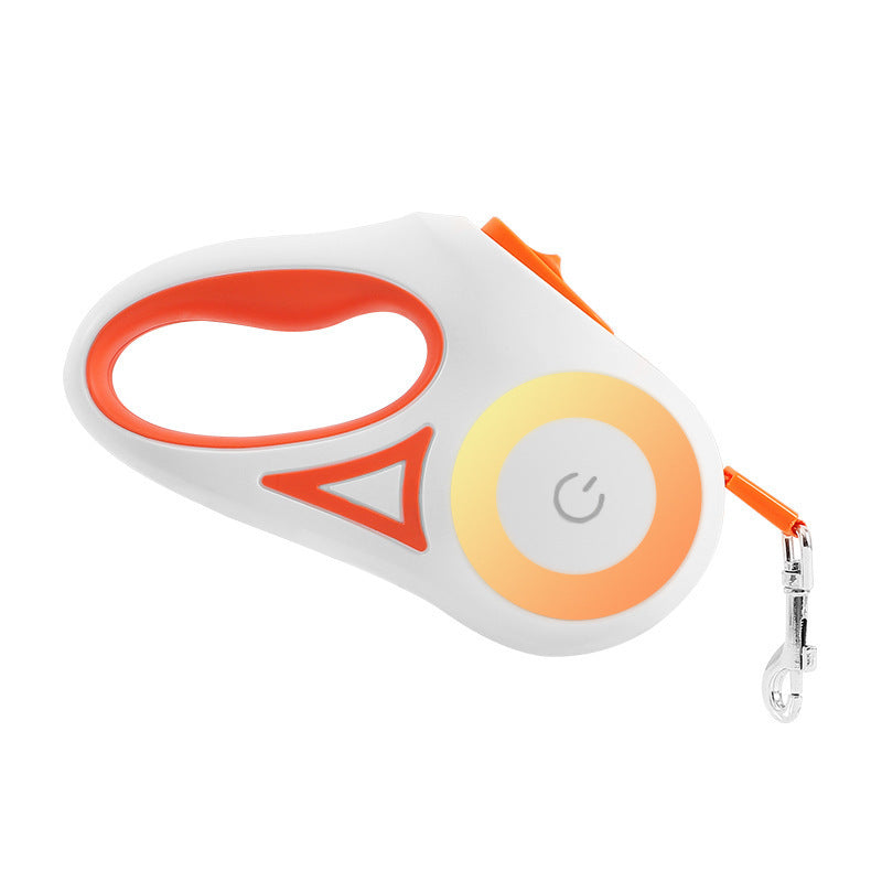 Dog Leash Retractable Leash And Dog Collar Spotlight Automatic Traction Rope