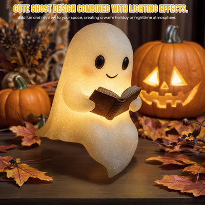 Cute LED Ghost Night Light Gift Halloween Decorations Warm Light