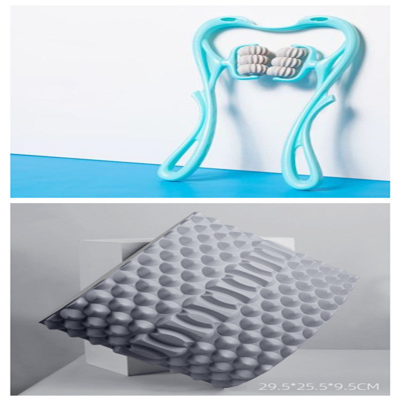 Multifunctional Manual Six-wheel Neck Massager Relieve Roller