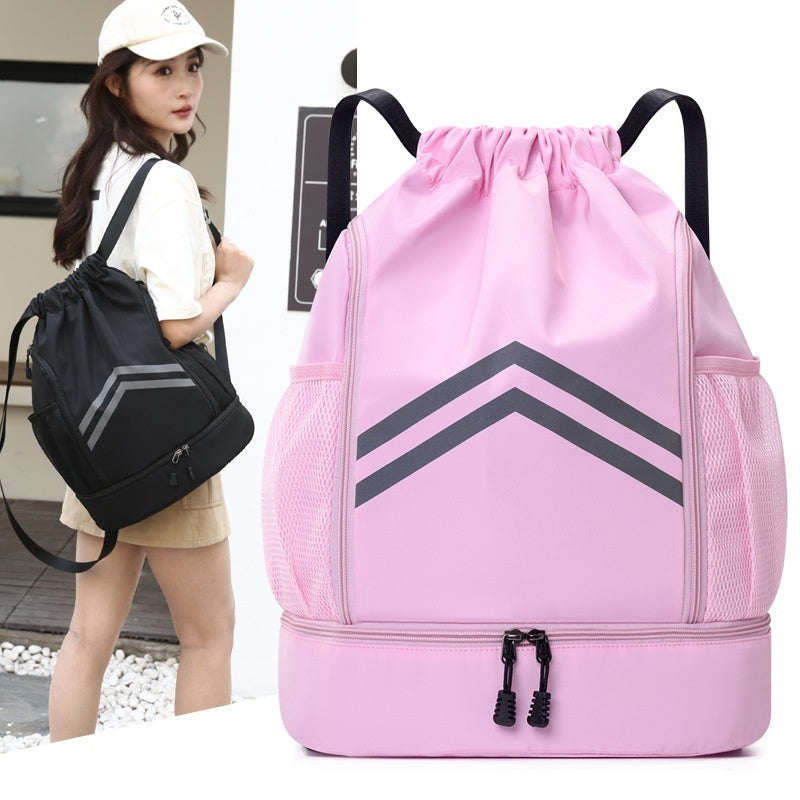 Drawstring Bag Reflective Backpack For Sports