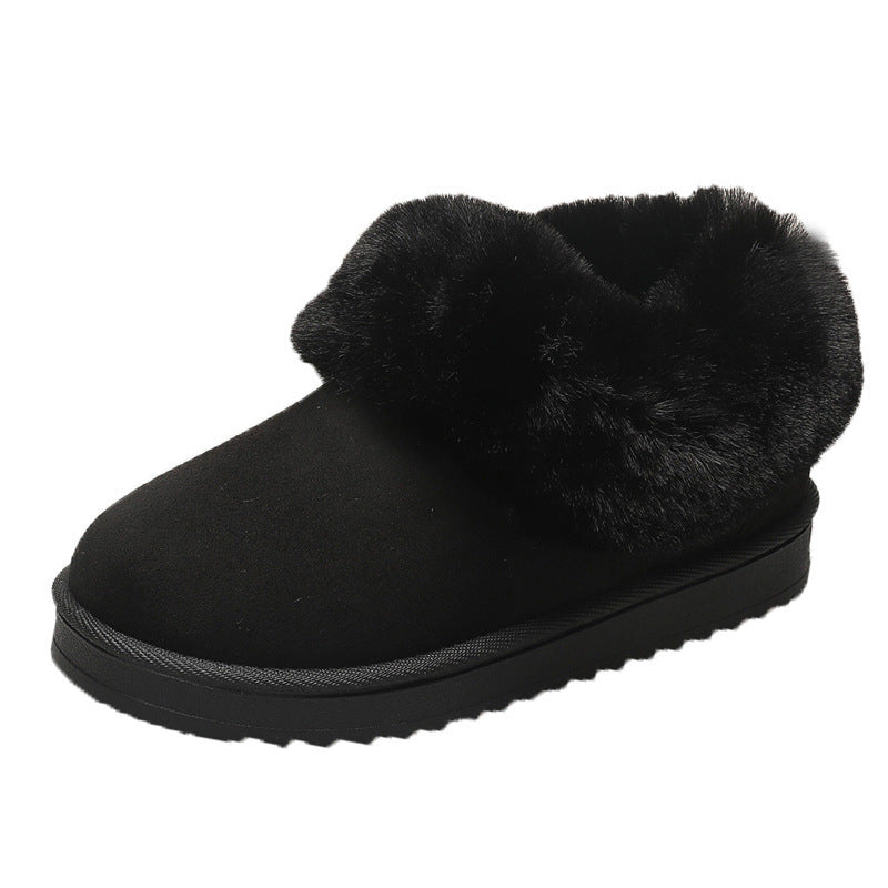 Women's Round Toe Vintage Height Increasing Cotton Shoes