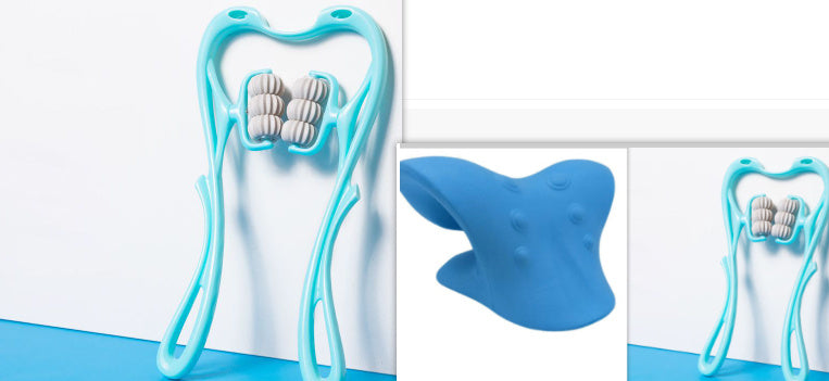 Multifunctional Manual Six-wheel Neck Massager Relieve Roller