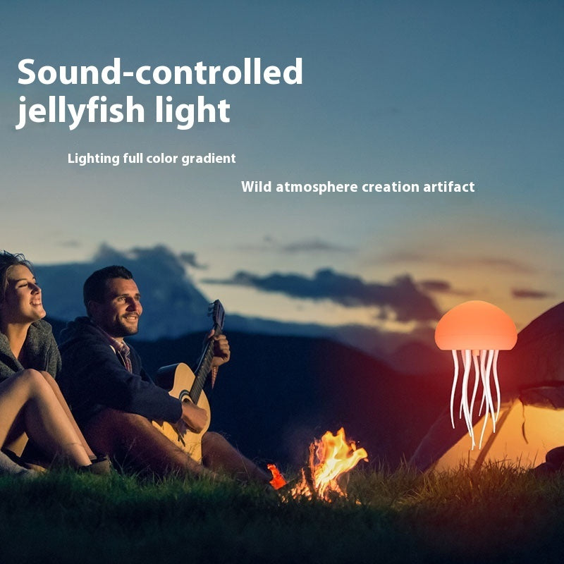 Jellyfish Mood Lamp LED Light Portable Decorations For Bedside Desk
