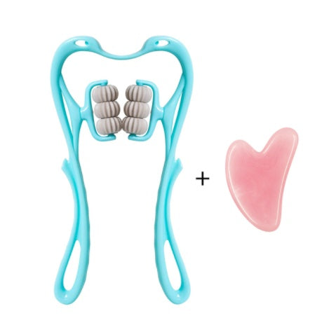 Multifunctional Manual Six-wheel Neck Massager Relieve Roller