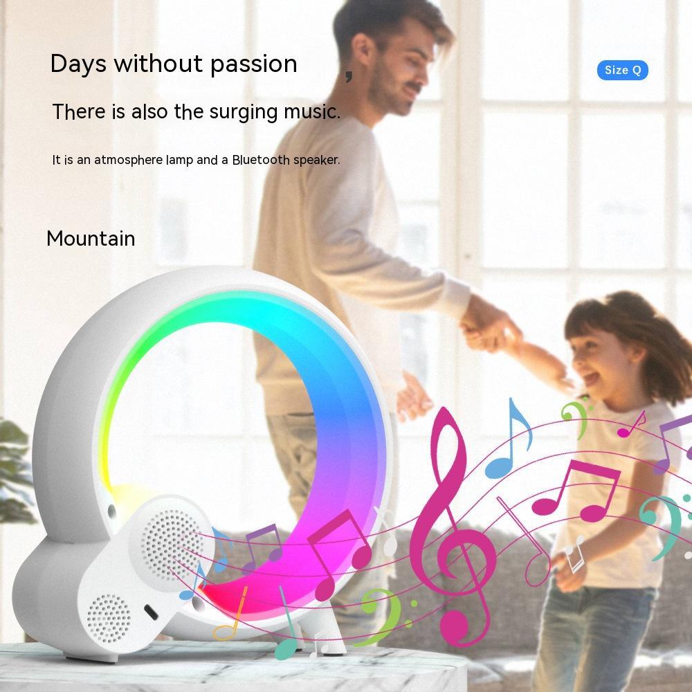 Creative Q Light Analog Sunrise Digital Display Alarm Clock Bluetooth Audio Intelligent