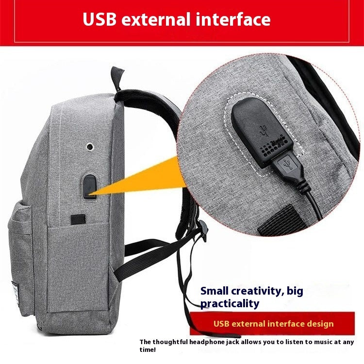 Large Capacity Men's And Women's Korean-style backpack