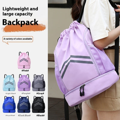 Drawstring Bag Reflective Backpack For Sports