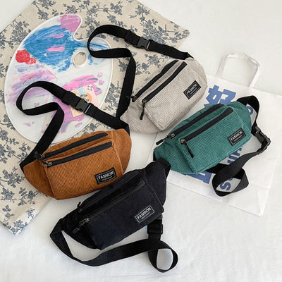Textured Crossbody Chest Bag