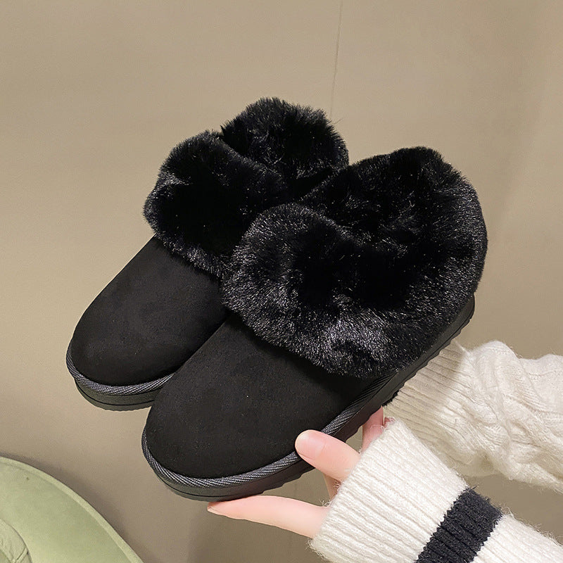 Women's Round Toe Vintage Height Increasing Cotton Shoes