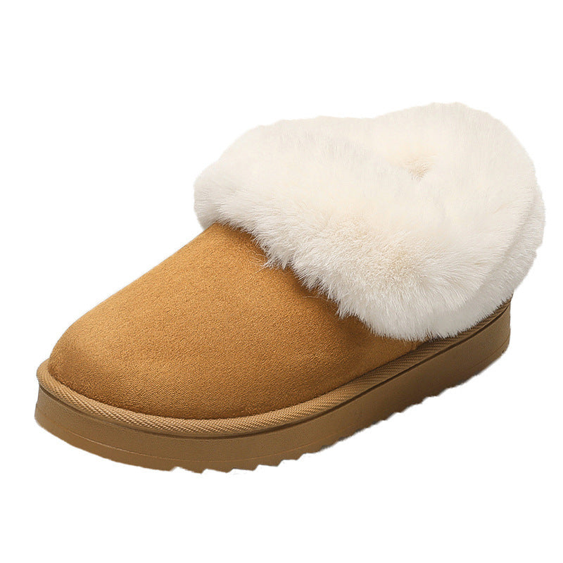 Women's Round Toe Vintage Height Increasing Cotton Shoes