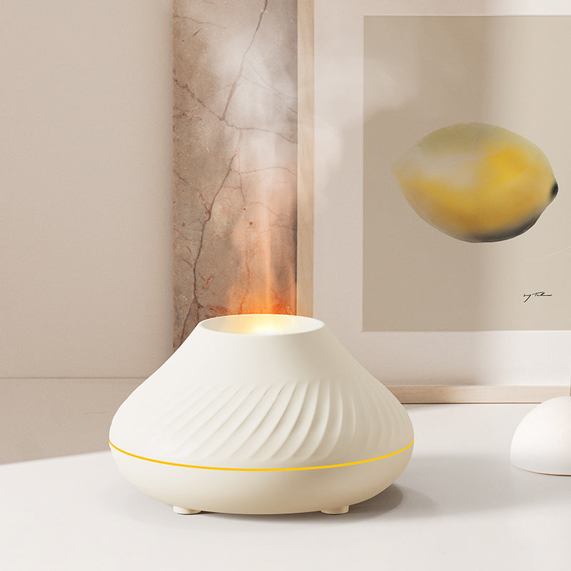 RGB Flame Aroma Diffuser 130Ml Colorful Flame Humidifier Diffuser