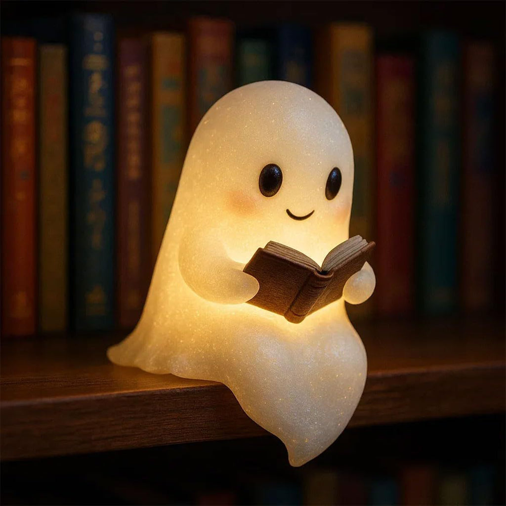 Cute LED Ghost Night Light Gift Halloween Decorations Warm Light