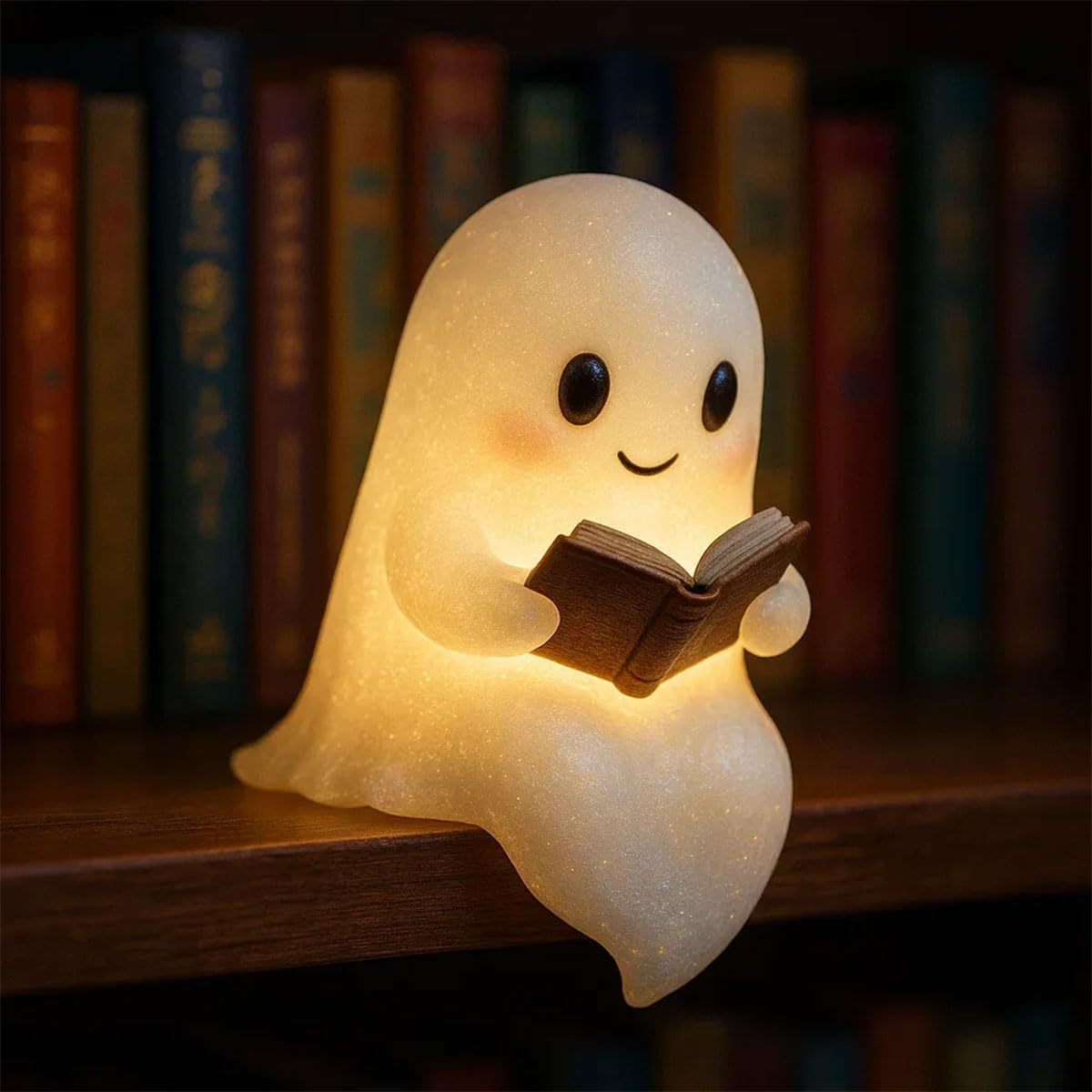Cute LED Ghost Night Light Gift Halloween Decorations Warm Light