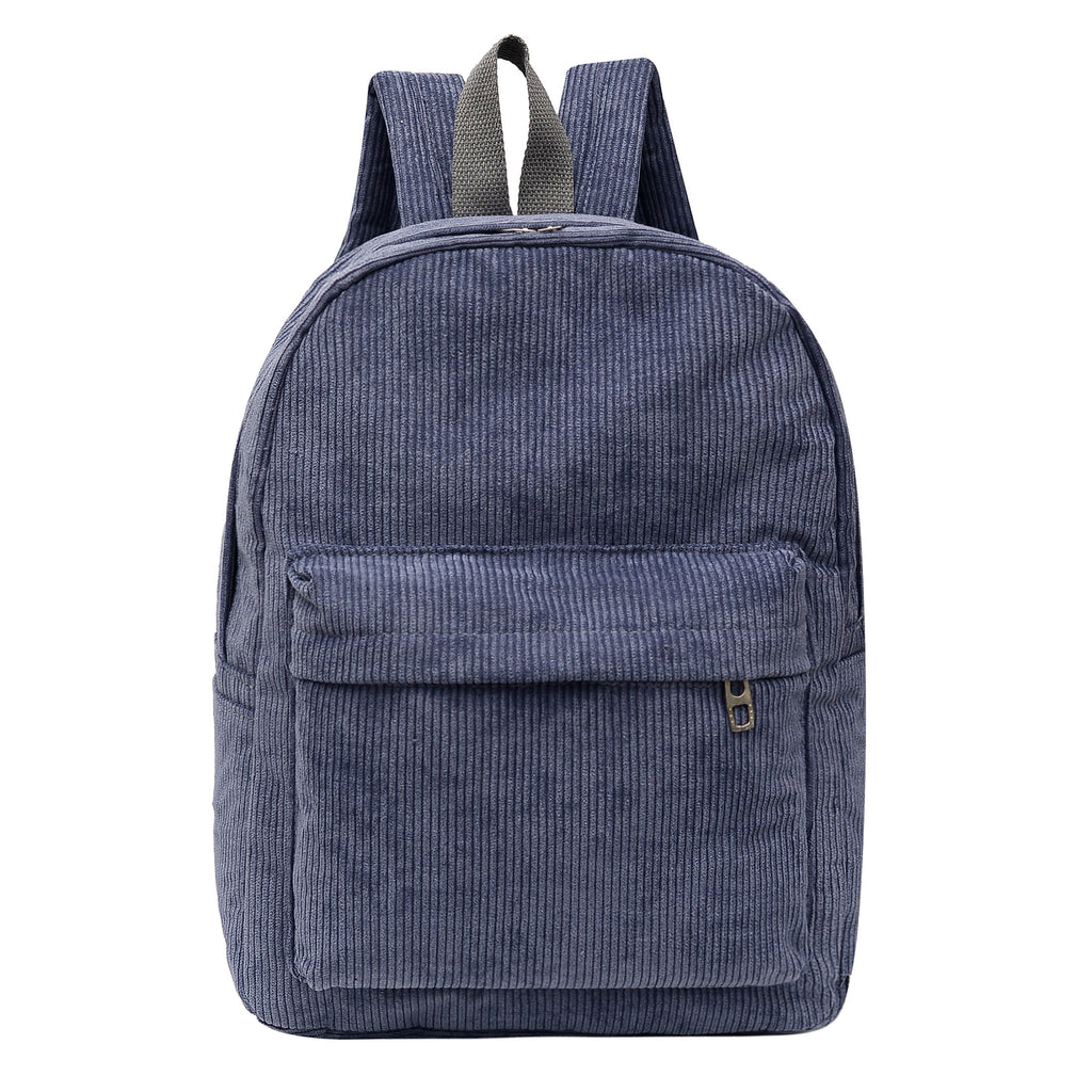 Large Capacity Multi-purpose New Corduroy Front Pocket Unisex Backpack
