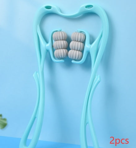 Multifunctional Manual Six-wheel Neck Massager Relieve Roller