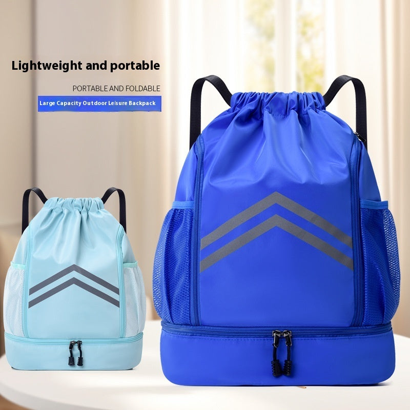 Drawstring Bag Reflective Backpack For Sports