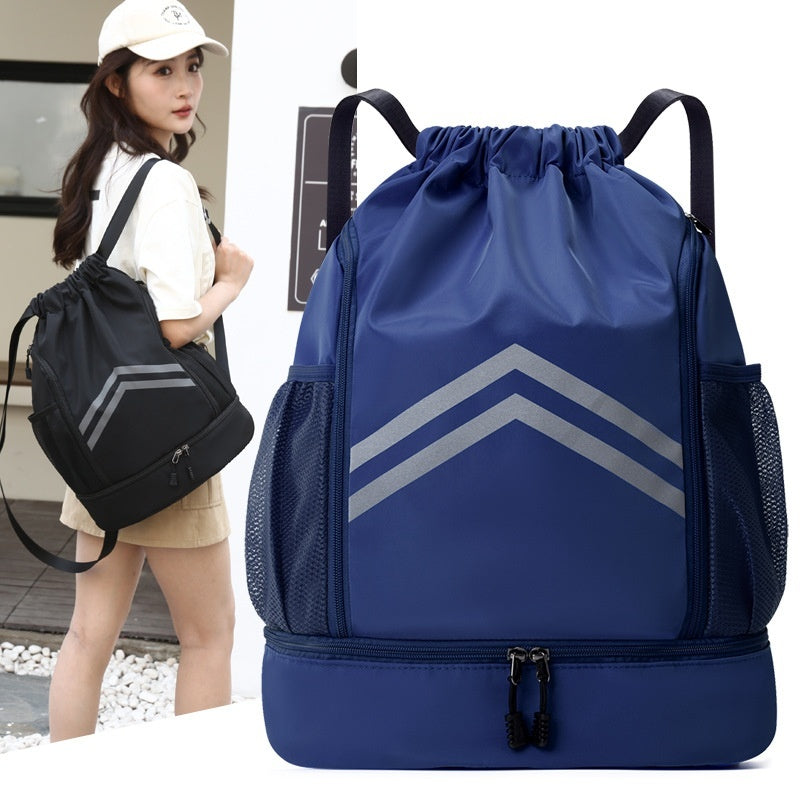 Drawstring Bag Reflective Backpack For Sports