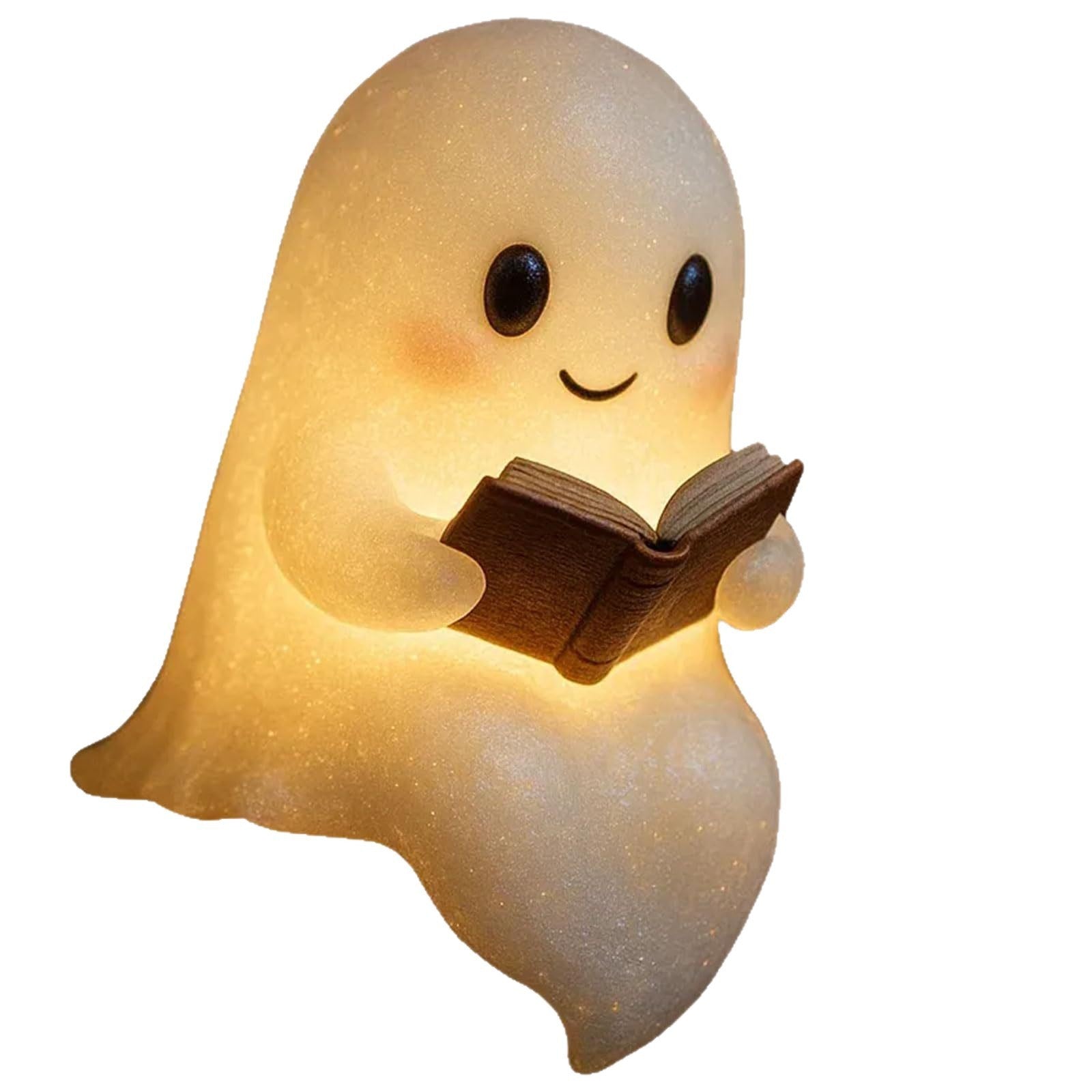 Cute LED Ghost Night Light Gift Halloween Decorations Warm Light